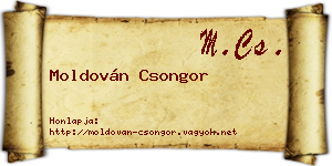 Moldován Csongor névjegykártya