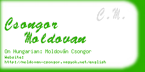 csongor moldovan business card