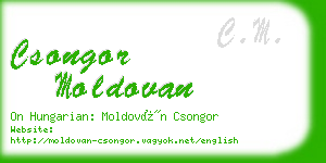 csongor moldovan business card